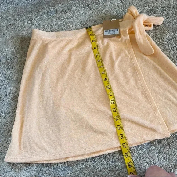 Reformation NWT Terra Apricot Terrry Cloth Wrap Skirt Deadstock Cotton: XL - Picture 5 of 9